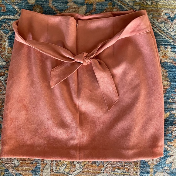 LOFT Dresses & Skirts - LOFT Gorgeous suede pink mini skirt like new